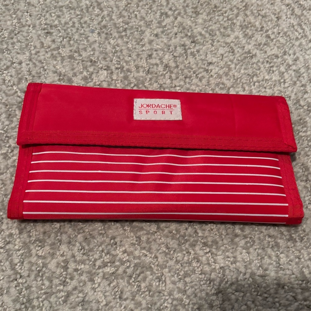 Vintage NWOT Jordache Red Velcro wallet